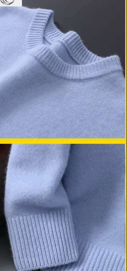 Pull pour homme, cardigan en cachemire, pull déboutonné, coupe ample, style automne-hiver, chemise décontractée de style coréen_voghion.com