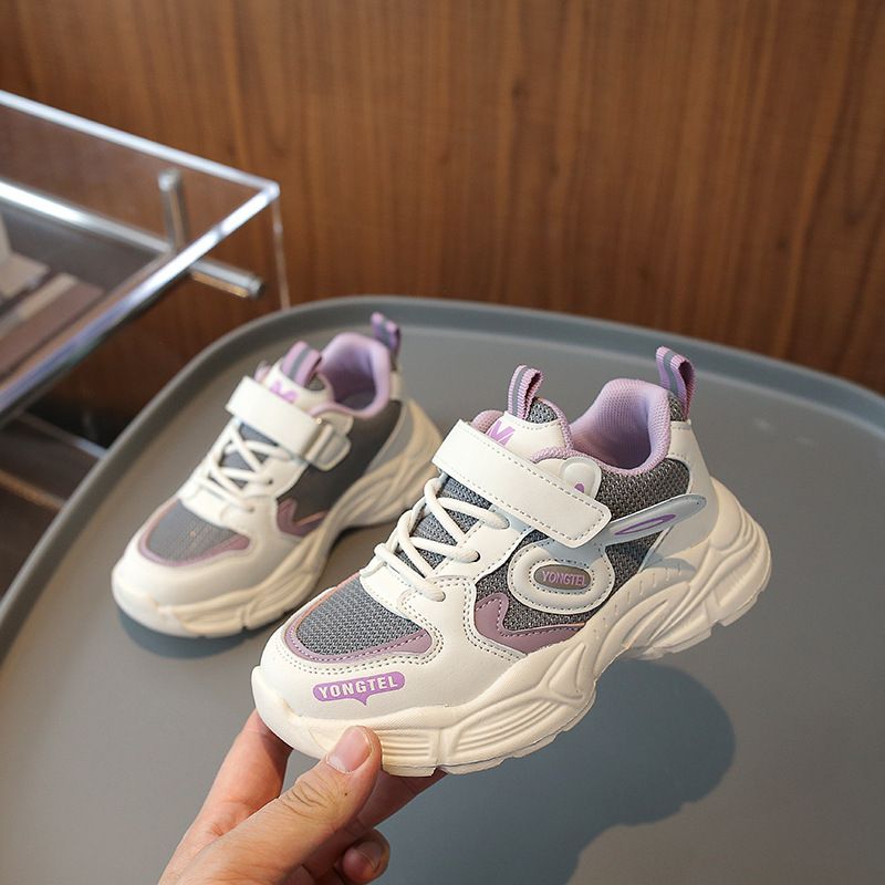 Casual shoes children in spring and autumn, new styles for girls, boys' mesh, 2024 sports shoes, mid size, soft soled,_voghion.com
