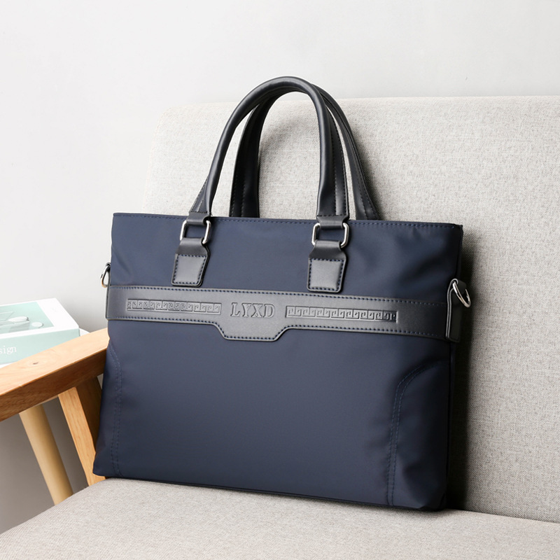 Nuova borsa da ufficio in tela da uomo, con tracolla e portadocumenti_voghion.com