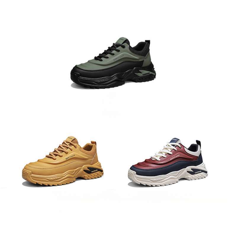 Bottes de sport décontractées et multifonctionnelles pour hommes, semelle épaisse, hauteur intérieure, printemps_voghion.com