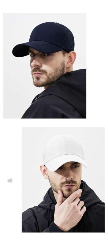Breathable Perforated Mesh Baseball Cap For Men Sun Protection_voghion.com