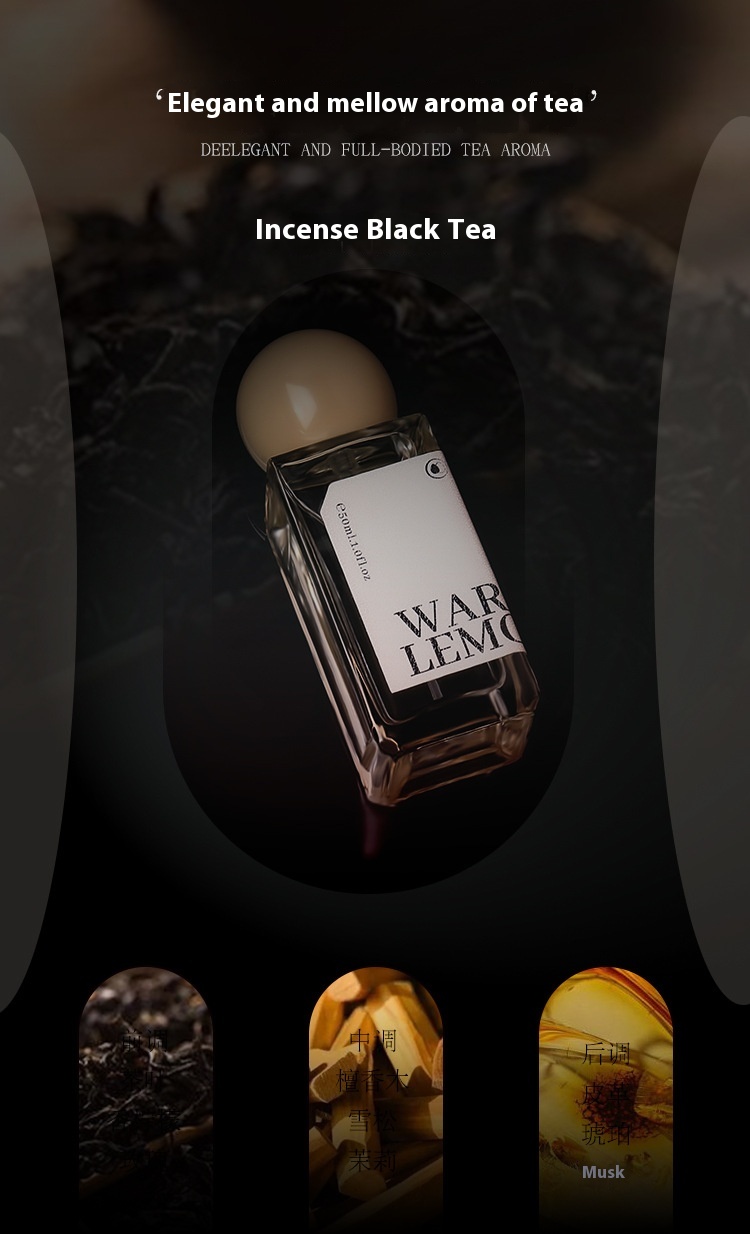 New Perfume Warm Lemon Rhine Tea Cinnamon Incense Black Tea Perfume Women's Persistent Light Fragrance Student Natural 50ml Perfume_voghion.com
