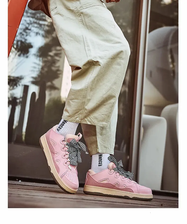 Chaussures de skateboard à imprimé léopard pour hommes, baskets vulcanisées à plateforme, chaussures pour hommes 250310_voghion.com