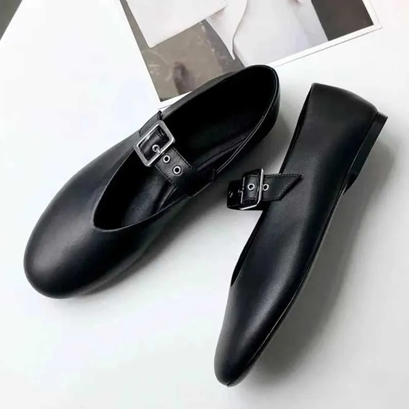 Wohnungen Frauen Loafers Designer Flache Mode Gemütliche Walking Leder Schuhe 2024 Herbst Neue Trend Sport Kleid Chaussure_voghion.com