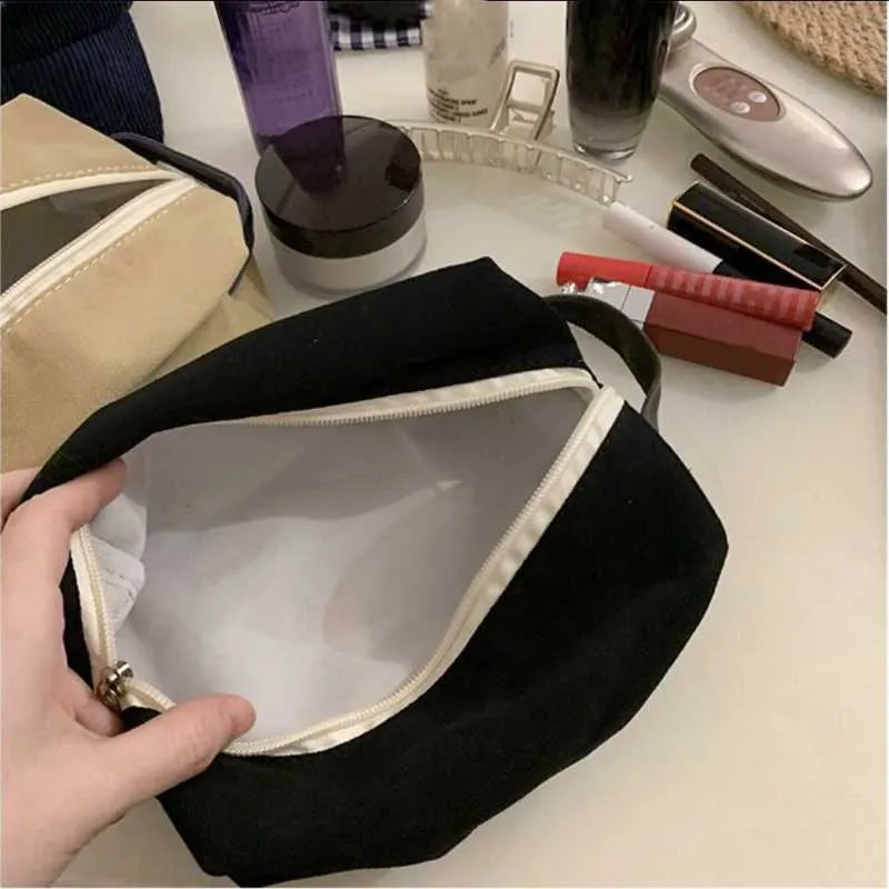 1 Korean style womens organizer bag used for travel canvas small and large handbag makeup bags Y241023_voghion.com
