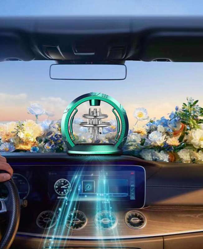 Car Mounted Solar Suspension Perfume Decoration Creative Sky City Center Console New Fragrance Products_voghion.com