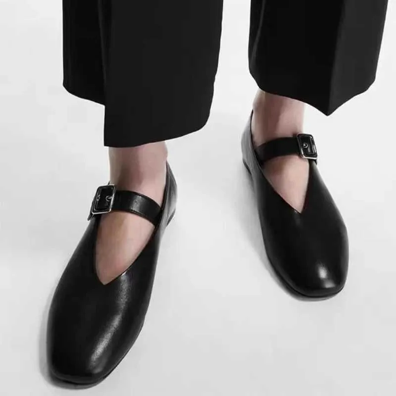 Wohnungen Frauen Loafers Designer Flache Mode Gemütliche Walking Leder Schuhe 2024 Herbst Neue Trend Sport Kleid Chaussure_voghion.com