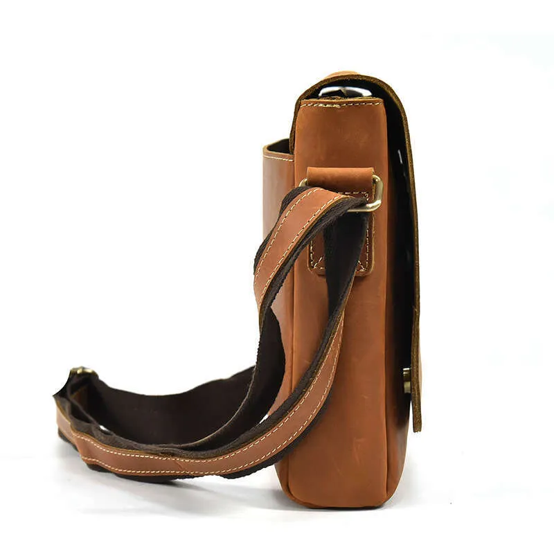 Vintage Crazy Horse Aktentaschen Laptop Büro Für Männer Abdeckung Messenger herren Leder Tasche Computer Taschen_voghion.com