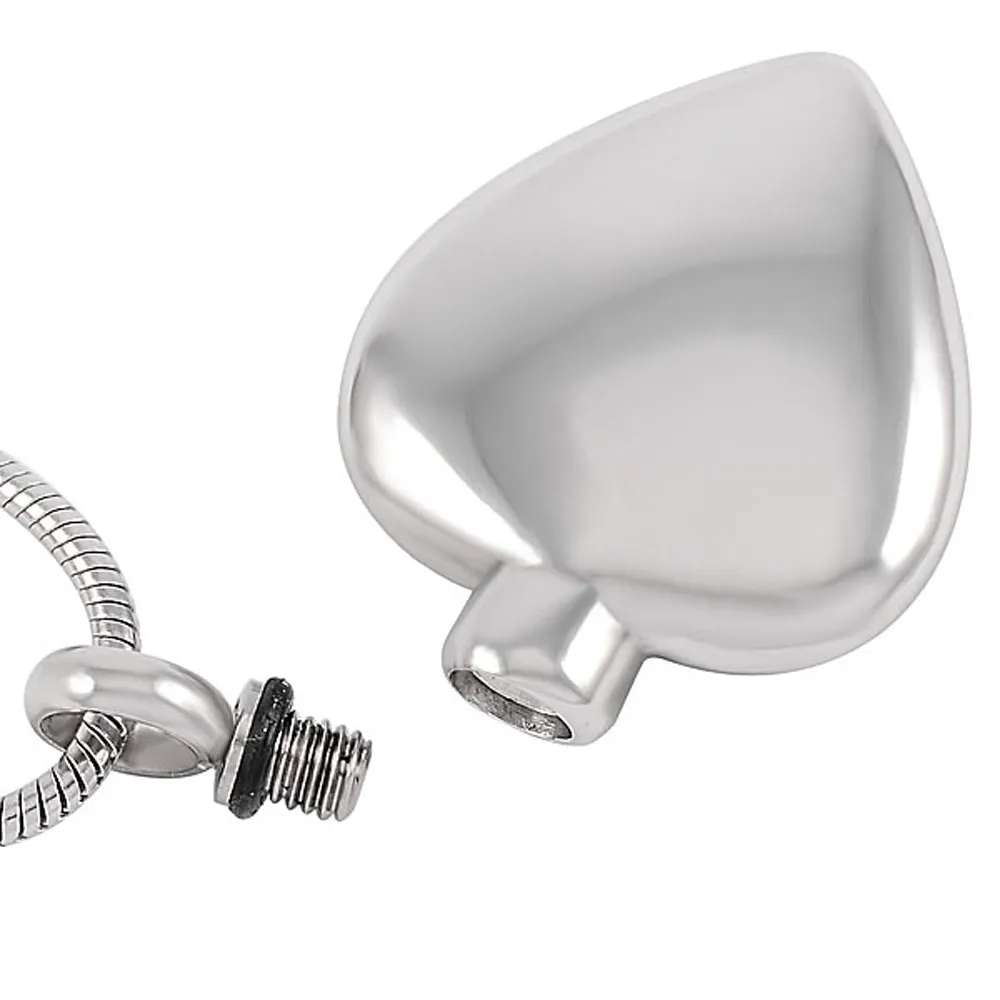 Pendant Necklaces CMJ8408 Blank Heart Stainless Steel FASHION Women Necklace Cremation Urns Lockets For Ashes_voghion.com