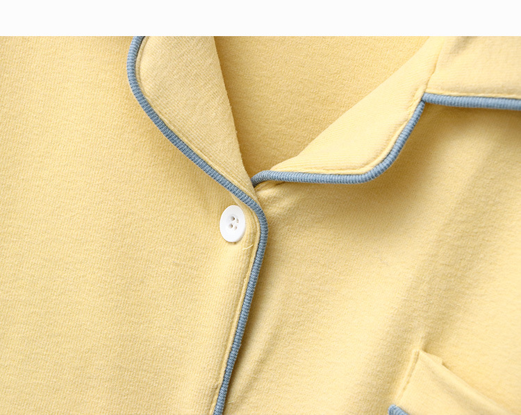 Γυναικεία ρούχα βελούδινο φθινόπωρο και χειμώνα ζεστό ζευγάρι ανδρικές και γυναικείες πιτζάμες πέτο άνετο απλό χρώμα αντίθεσης οικιακά ρούχα μακρυμάνικο κοστούμι_voghion.com