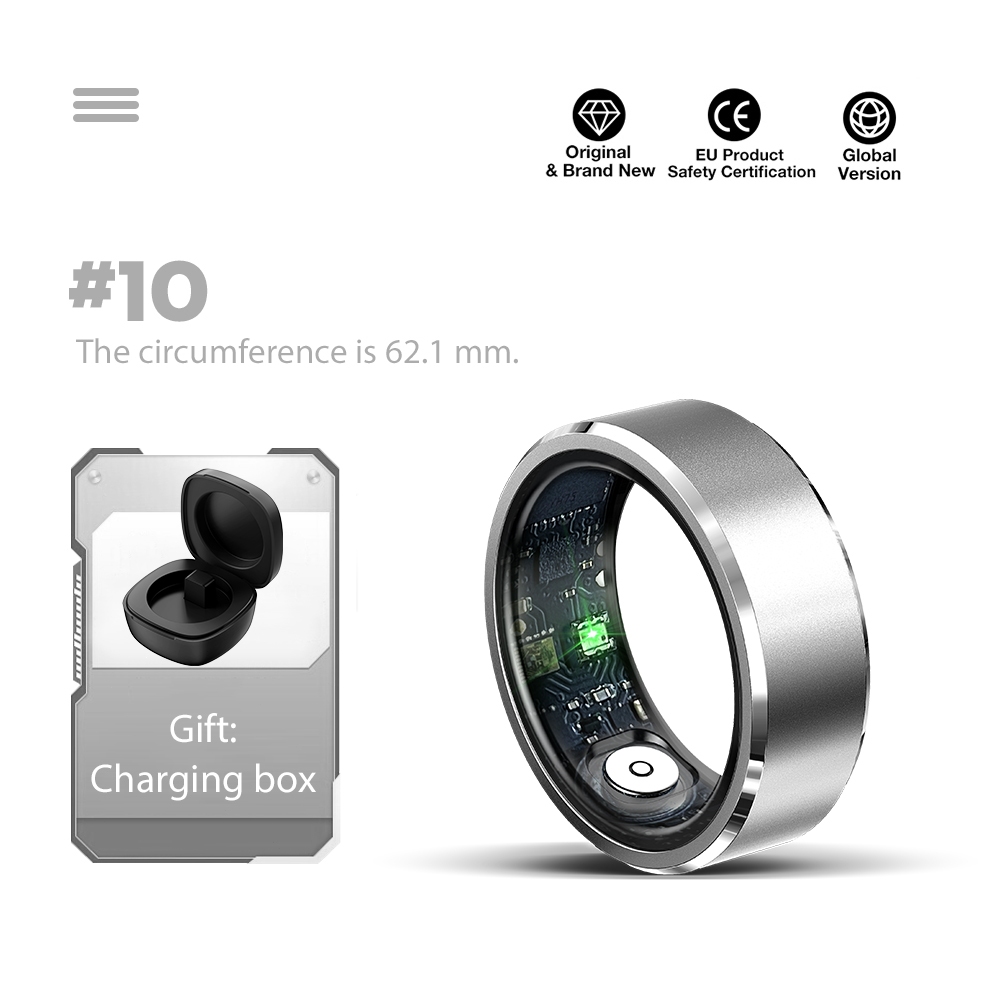 R5 Smart Ring Multifunctional Waterproof Fitness Heart Rate Blood Oxygen Sleep Monitoring_voghion.com
