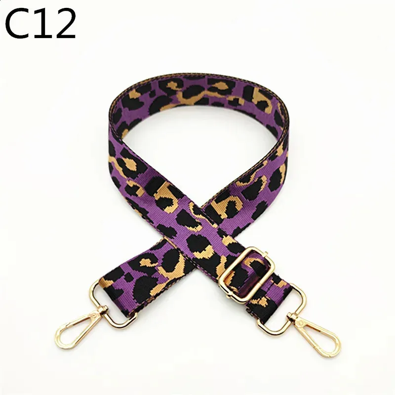 3.8cm Leopard Print Narrow Shoulder Strap Adjustable Womens Belts Replacement Bag Accessories 240805_voghion.com