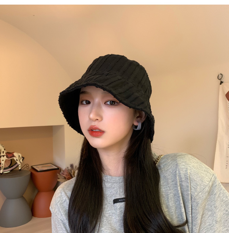 Instagram style Korean version versatile fisherman for women in spring and summer, thin shading soft girl bucket hat,_voghion.com