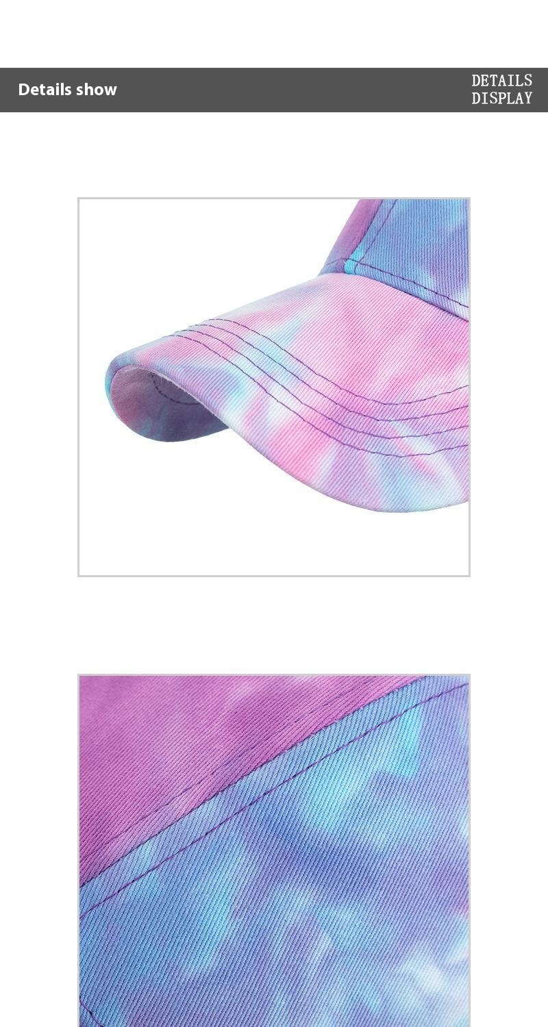 Women's Tie-dye Mesh Baseball Cap Breathable Summer Sun Hat_voghion.com