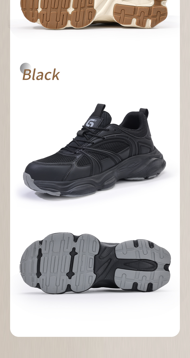 Scarpe antinfortunistiche GUYISA da donna con punta in acciaio, leggere e morbide, anti-sfondamento e anti-perforazione 5008_voghion.com