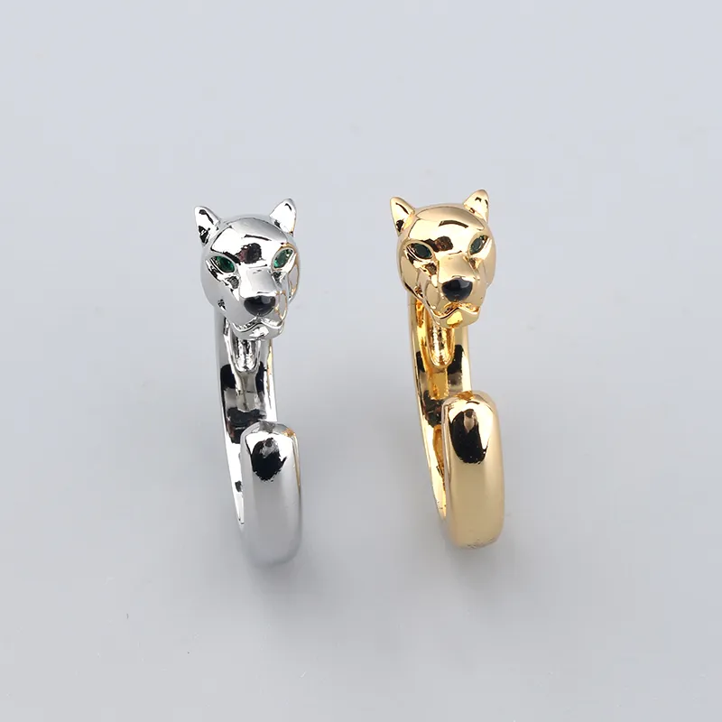 Leopard Head Bangle For Men And Women, Luxury Gold Designer Cuff_voghion.com