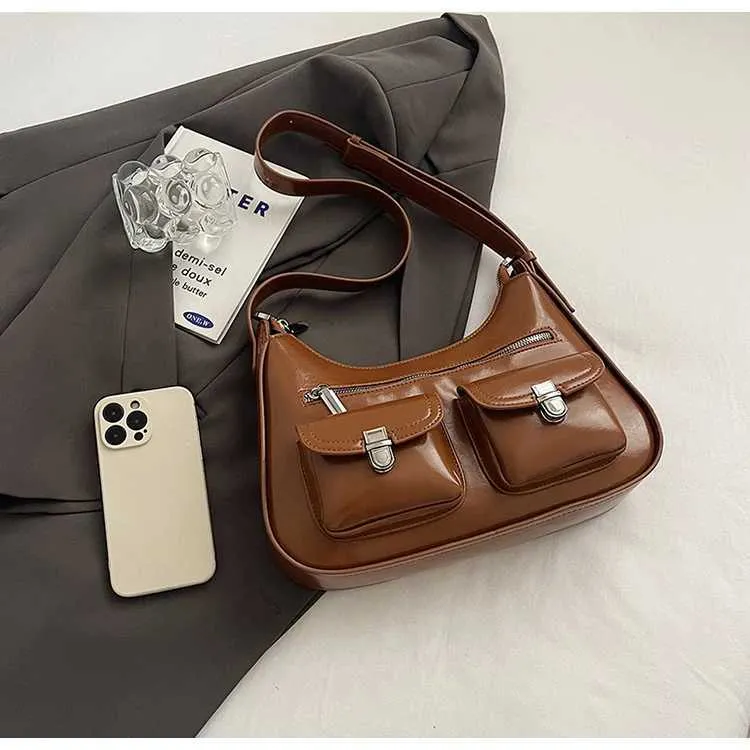 Womens Shoulder Bag Large Capacity Pu Leather Casual Handbag_voghion.com