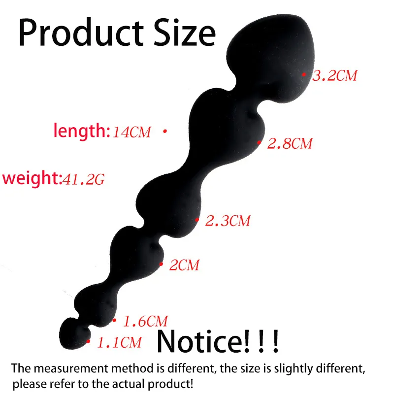 Toys l balls masturbators Anal toys Butt plug tail for women extender Bdsm silicone Beads Anus plugs_voghion.com
