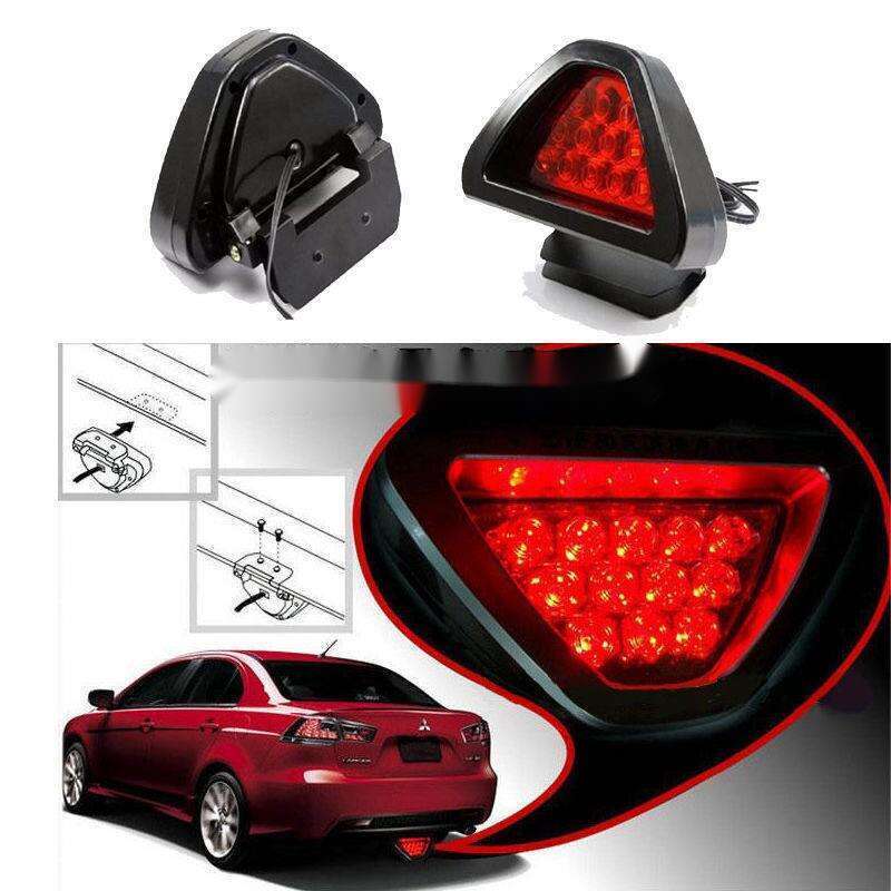 Feu arrière de navigation triangulaire universel à haute luminosité pour voiture, feu arrière modifié pour frein de croisière_voghion.com