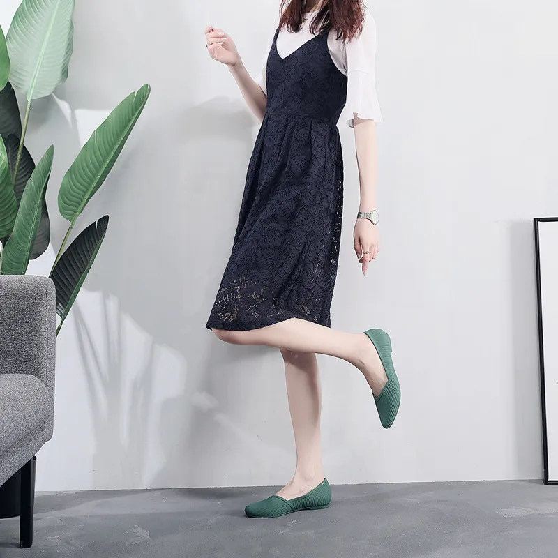 New Low-top Waterproof Rain Boots Women Summer Adult Work Rubber Fashion Jelly Shoes Non-slip Shallow Toe Sandals_voghion.com
