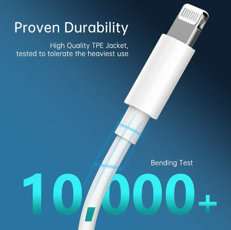 20W Type-c To PD Cable Fast Charging Usb Data For Iphone Lighing Cable Support Customization_voghion.com
