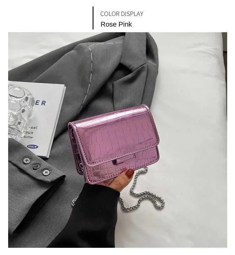 Vintage Frauen Sier Chic Umhängetasche Designer Kleine Schulter Taschen Mode Gold Mini Platz Nette Pu Leder Handtasche241216_voghion.com