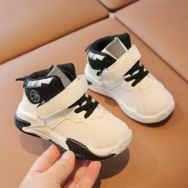 Kids Fashion High-top Sneakers For Boys Girls Sport Running Lightweight Children Casual Toddler Walking Shoes Sizes 21 -_voghion.com