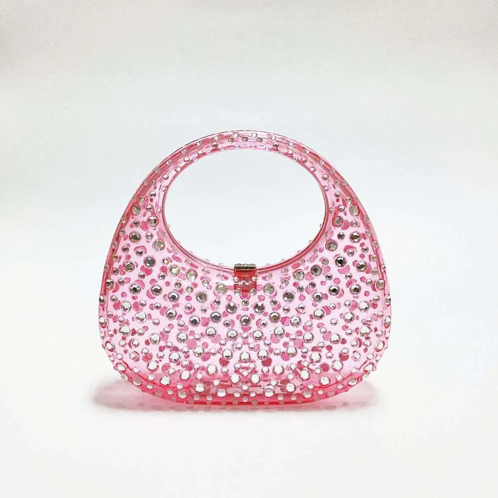 Sacs à main et portefeuilles pour femmes à la mode, soirée dansante en acrylique, sac de soirée, sac à main transparent décontracté_voghion.com