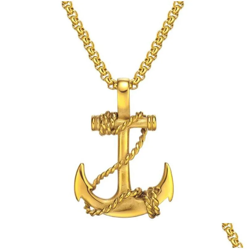 Anker Kettenanhänger Vintage Maritimes Design Für Damen Und Herren_voghion.com