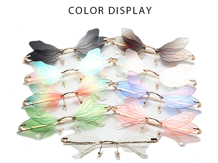 Dragonfly Wing Sunglasses For Women – Trendy Gradient Catwalk Style_voghion.com