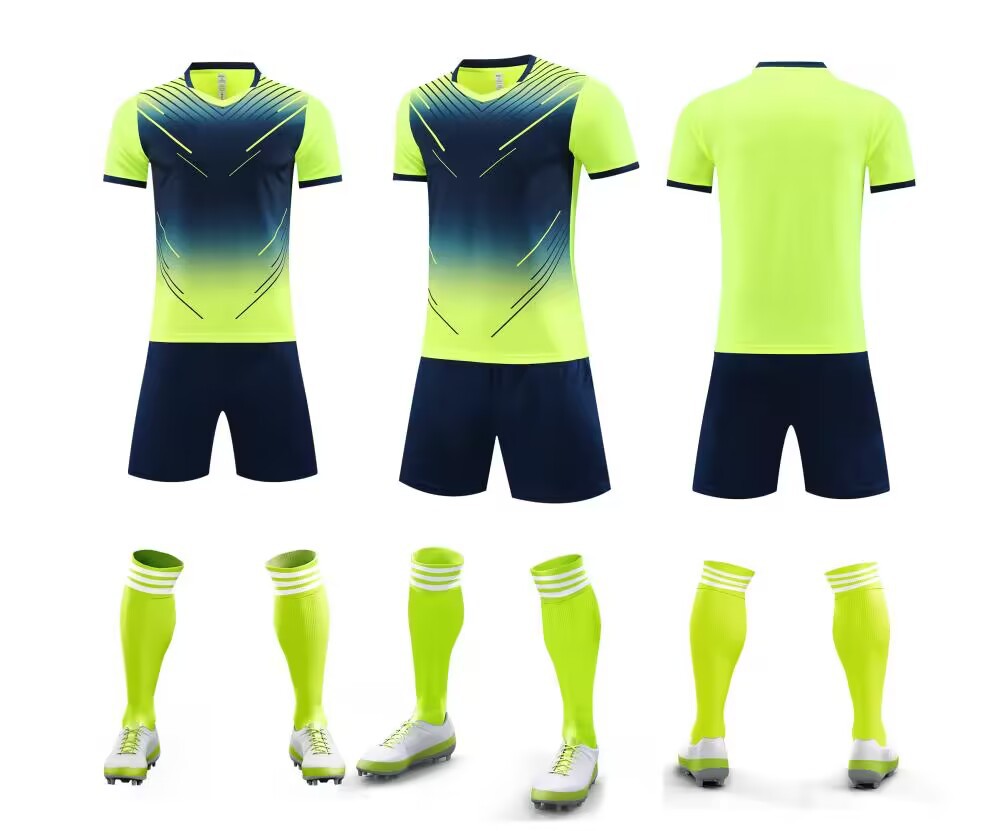 Bedrukte wedstrijdtraining de Speed Student Games, korte mouwen kindervoetbalshirt set voor heren_voghion.com