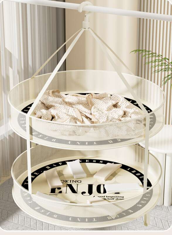 Multi Functional Basket, Net, Rack, Underwear Flat, Mesh Pocket, Sock Tool, Household Clothes Drying Basket_voghion.com