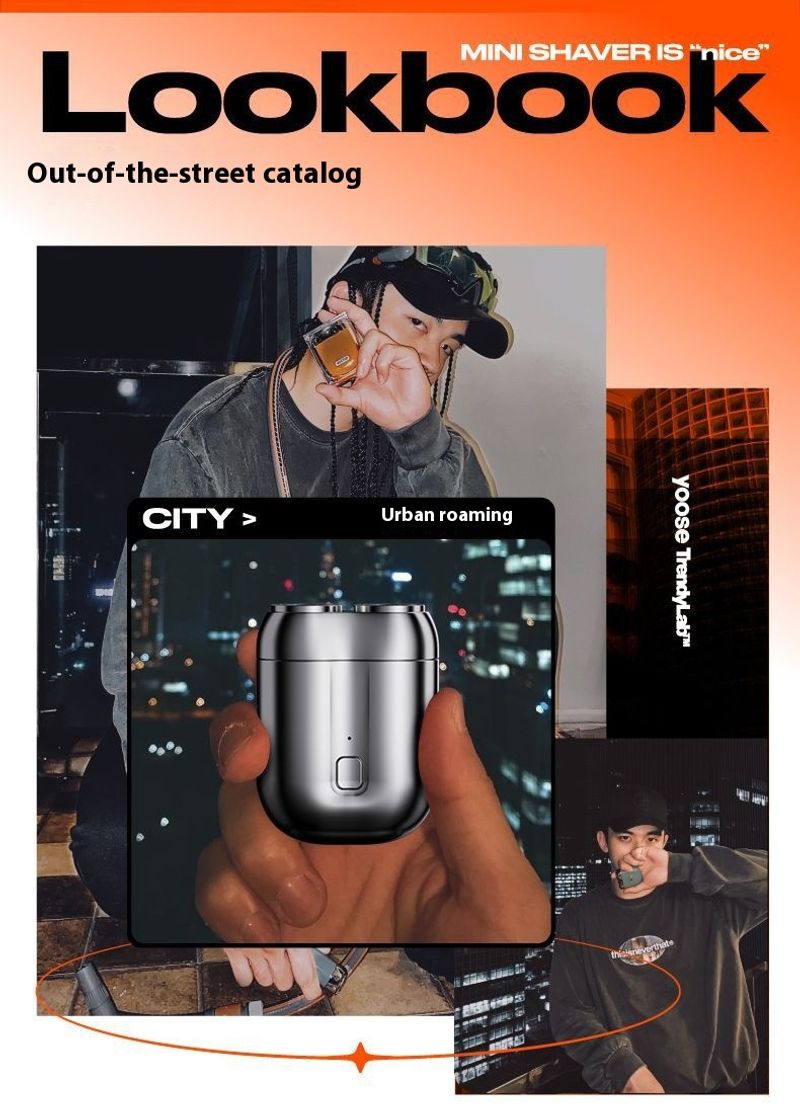 2024 new electric shaver, portable mini dual head, water washed small steel cannon shaver_voghion.com