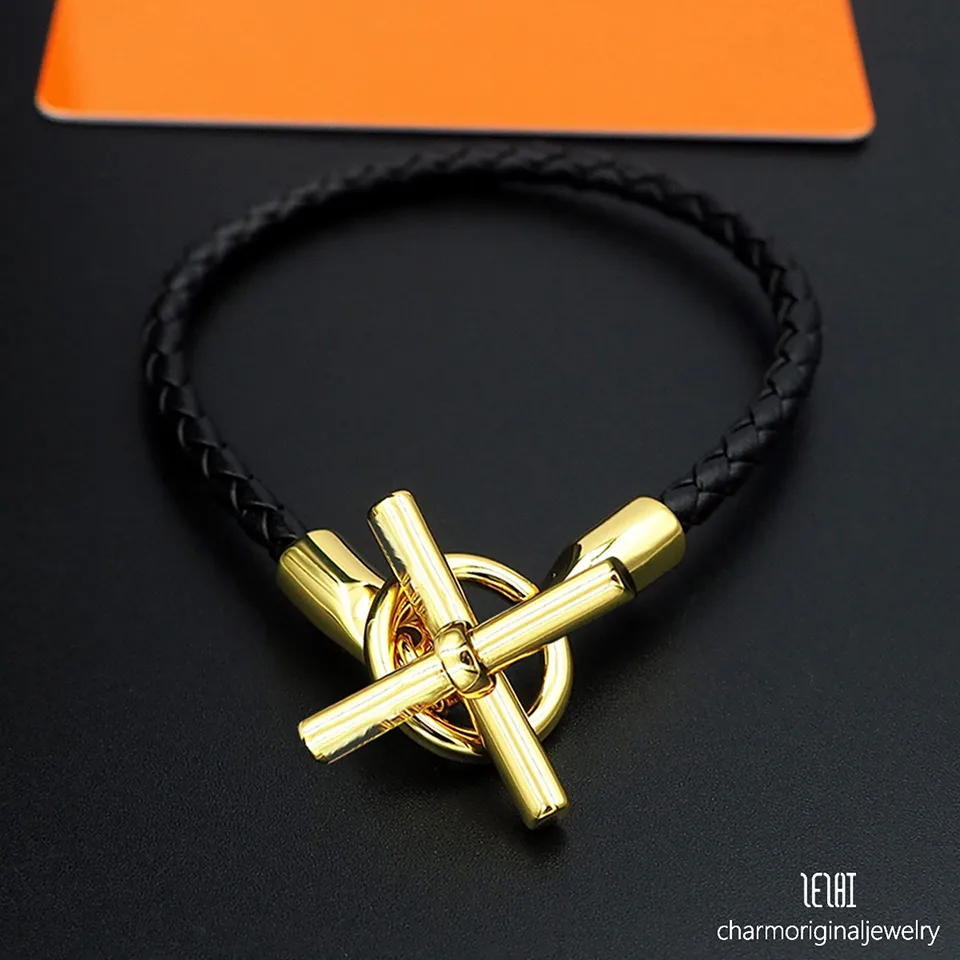 Designer H-Buchstabe Goldarmband Schmuck Hochzeit Frauen Armband geeignet für Männer Modeschmuck_voghion.com