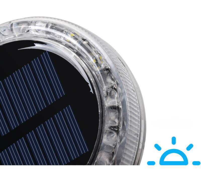 Feu d'avertissement circulaire à sept couleurs pour camion à énergie solaire, anti-collision arrière, troisième génération_voghion.com