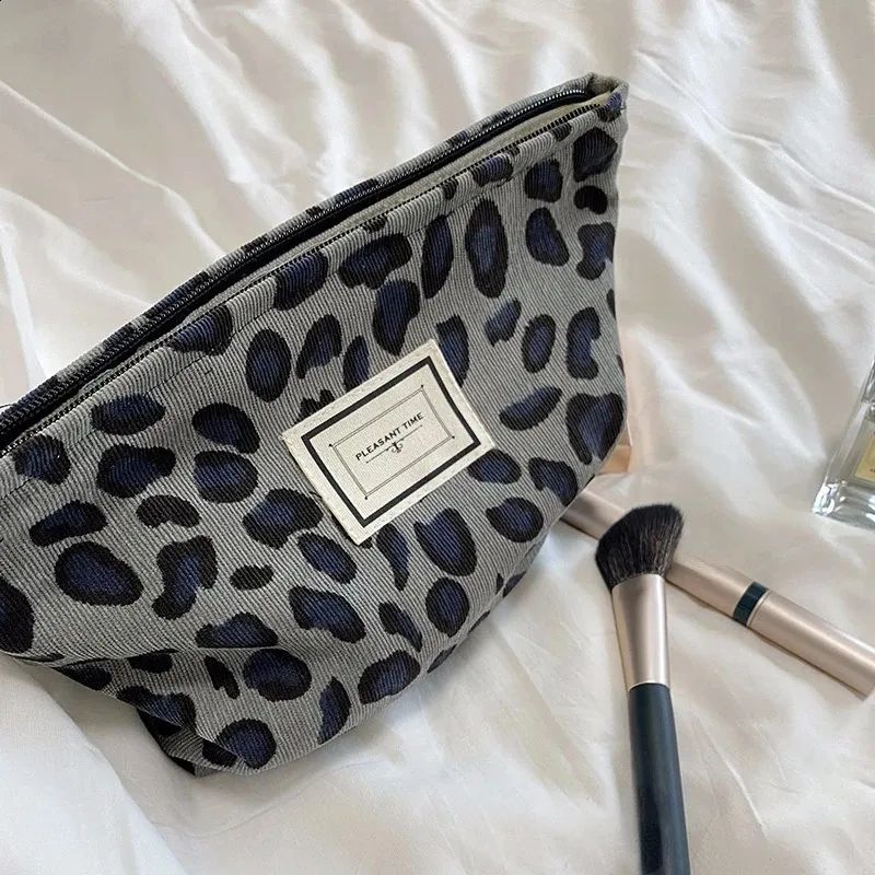 Trousse de toilette en toile imprimée rétro tendance, grande capacité, pour femmes, trousse de voyage pour cosmétiques, sacs de rangement pour maquillage 240815_voghion.com