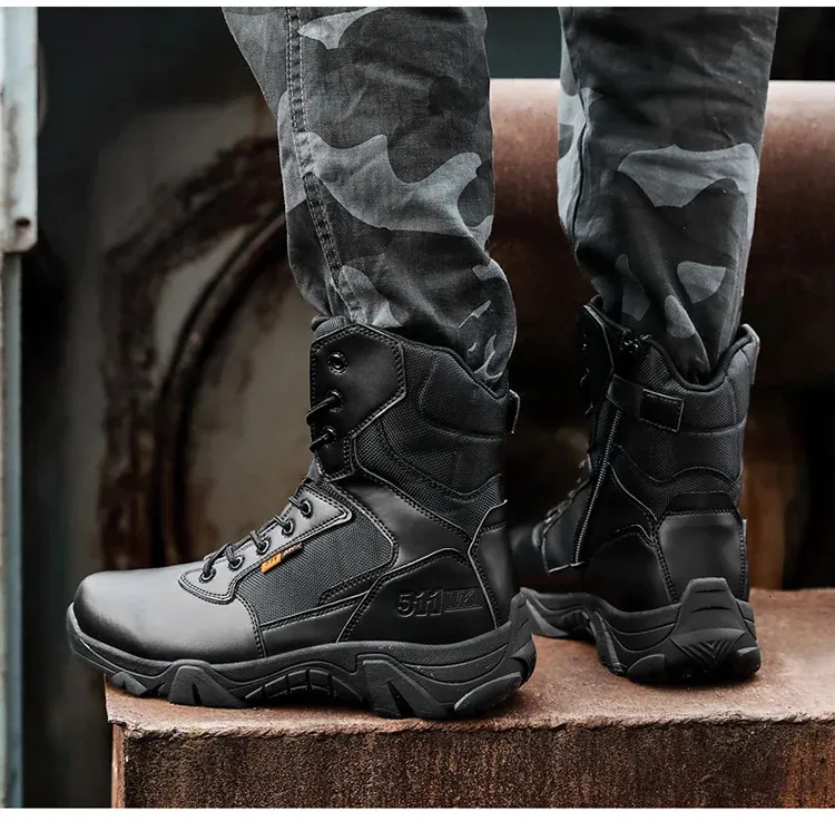 High Quality Leather for Men Bot Boots Bots Shoes Waterproof 240628_voghion.com