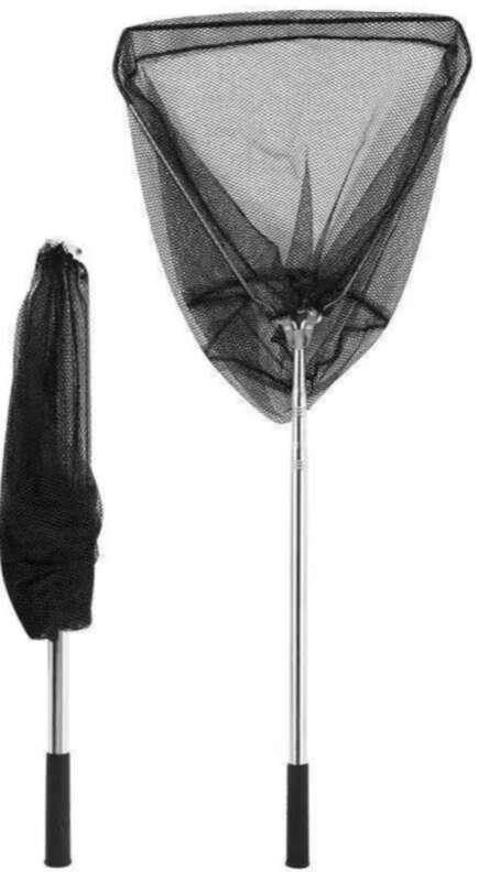 【Oferta especial de 30 días 1761 piezas】 Caña telescópica plegable, bolsa de red, juego completo de red de pesca negra, equipo de pesca y_voghion.com
