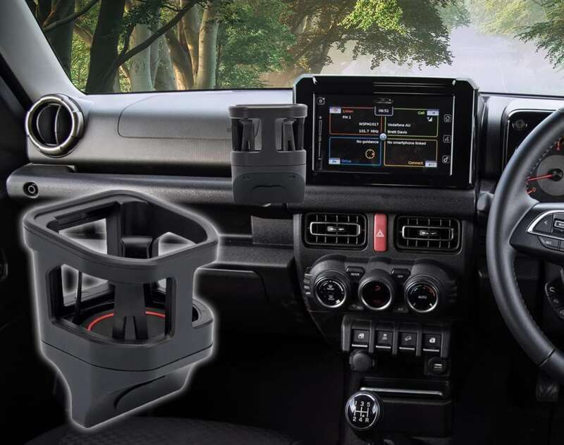 Passer til JB74/JB64 Suzuki Jimny med 3 puter, interiørdeler, klimaanleggsventiler, vannkoppholder_voghion.com
