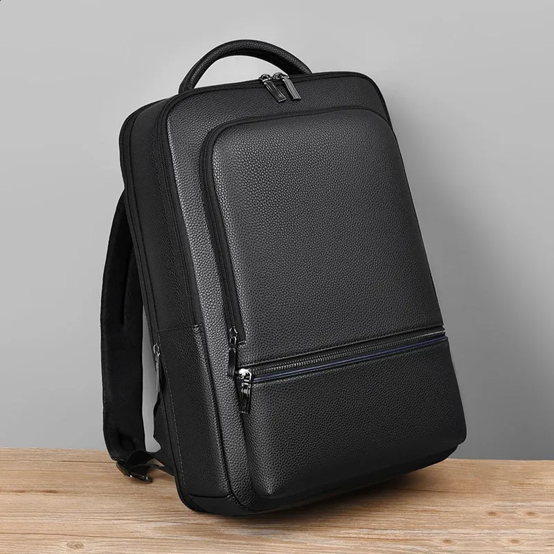 Zaino da uomo in pelle PU con ricarica USB, alla moda, per ufficio, da viaggio, casual, per affari_voghion.com