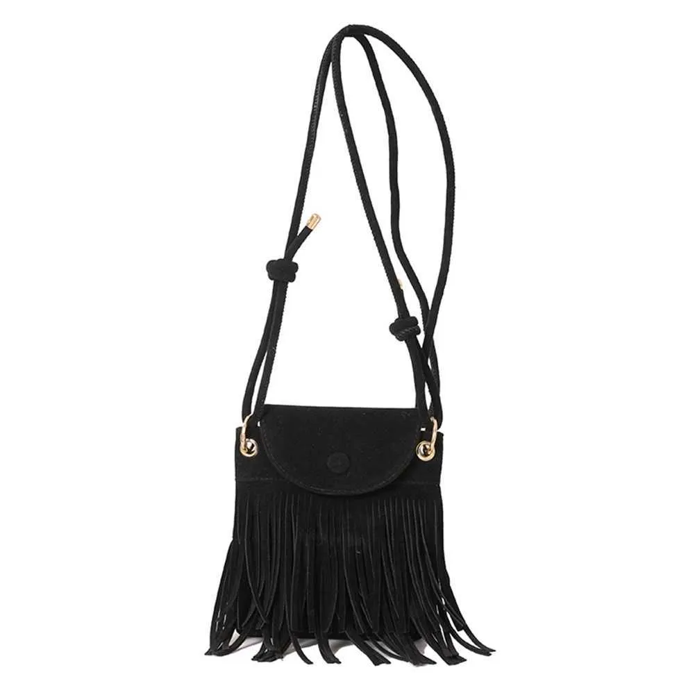 Borsa a tracolla con tracolla regolabile e design a frange, borsa a tracolla alla moda, versatile per le donne per l'autunno e_voghion.com