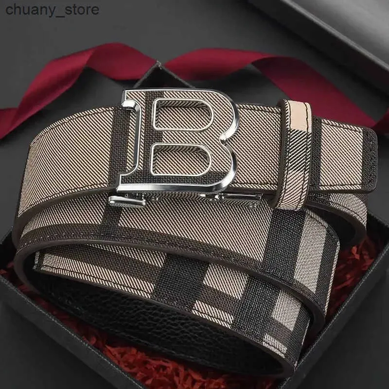 Gürtel Neue High-End-PU Casual Simple Business Letter B Schnalle Gürtel Luxuriöse und modische Herren Lederaccessoires_voghion.com