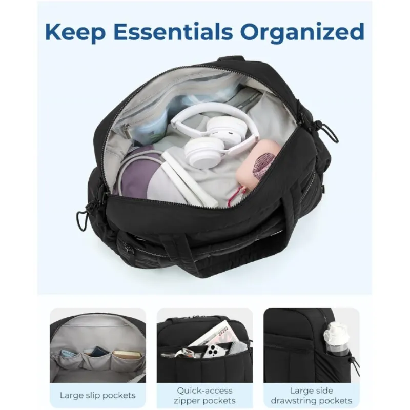 Travel Duffel Gym For Women With Wet Pocket Carry On Weekender Bags High-capacity Hand Lage Airport Cabin Bag_voghion.com