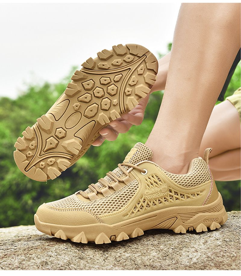 Extra große Größe rutschfeste Wüste Outdoor Wandern Freizeitschuhe Militärstiefel Funktionsschuhe_voghion.com