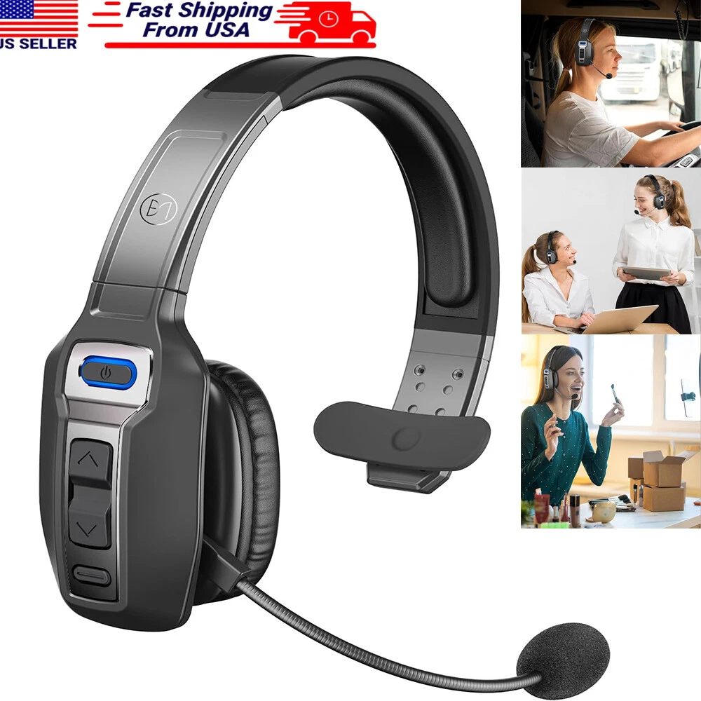 Trucker Noise Cancelling Bluetooth Headset Wireless Headphone For Truck Drivers_voghion.com