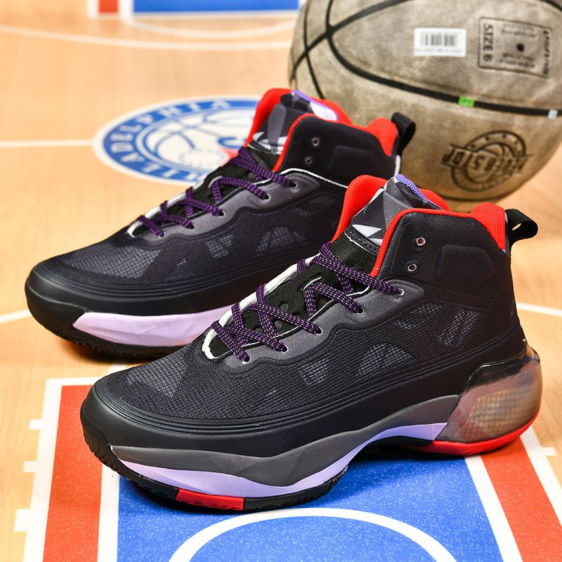 Yixing Sports produce un nou High-Top-Schuhe cu MD+Gummi+TPU-Reibung und Sound, geeignet für praktischen Basketball_voghion.com
