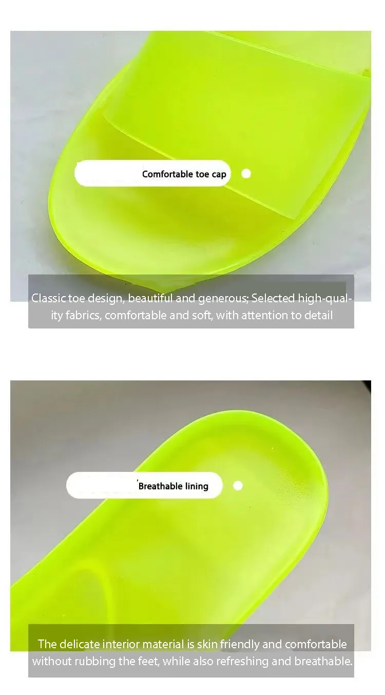 Pantofole da donna estive nuove alla moda in cristallo trasparente, casual, colorate, antiodore, con una sola parola, Lhshoe_voghion.com