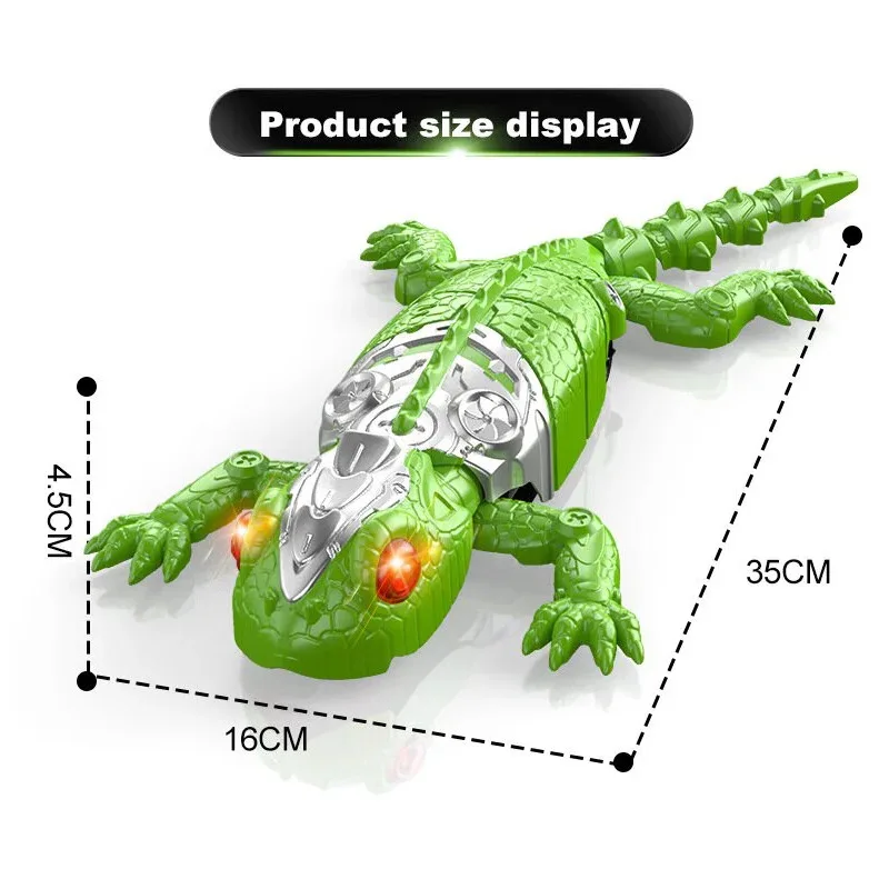 Remote Control Climbing Lizard Toy With Led Eyes For Children_voghion.com