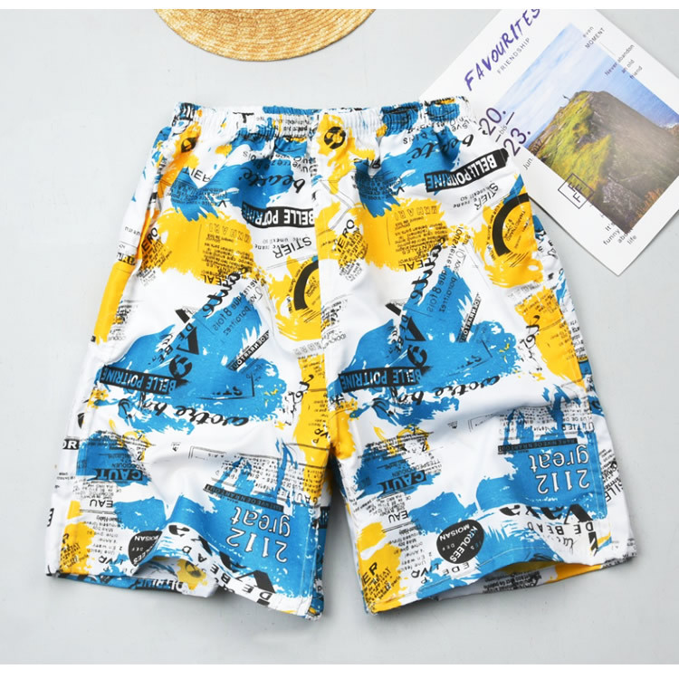 Men's Beach Shorts Quick Drying Loose Comfortable Five Point Shorts_voghion.com