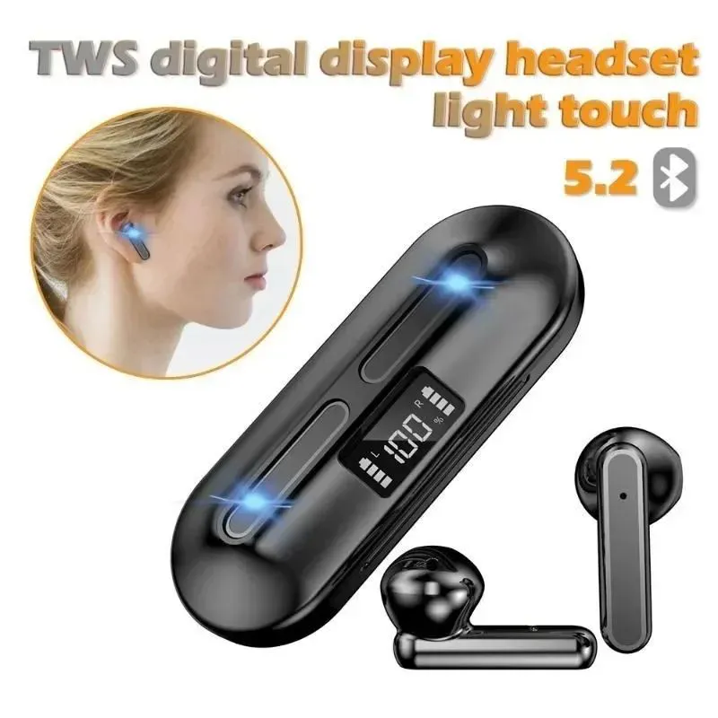 K80 Bluetooth Wireless Earbuds With Led Display And Noise Reduction_voghion.com